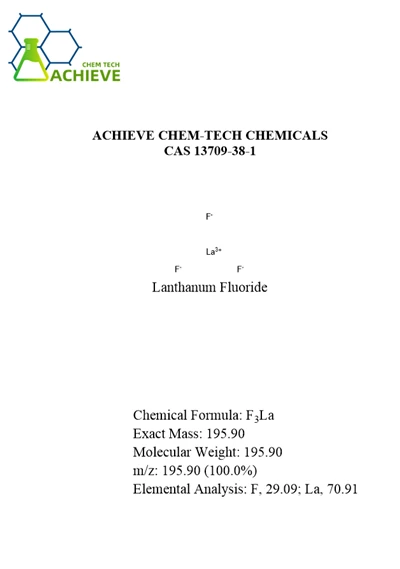 Lanthanum Fluoride CAS 13709-38-1
